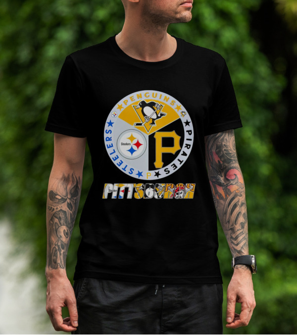 Pittsburgh Steelers Penguins Pirates Pittsburgh Sports T-Shirt