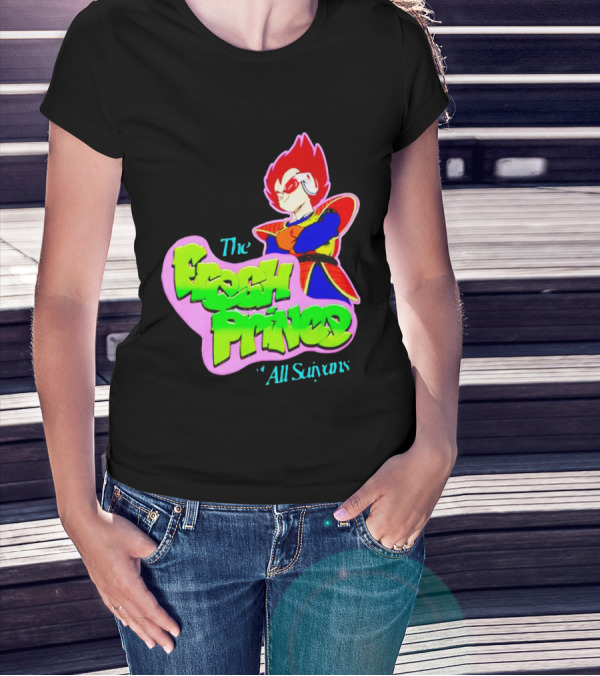 The Fresh Prince Of All Saiyans Vegeta Cartoon Mashup T-Shirt