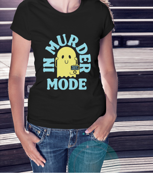 In Murder Mode Ghost Holding Mug T-Shirt