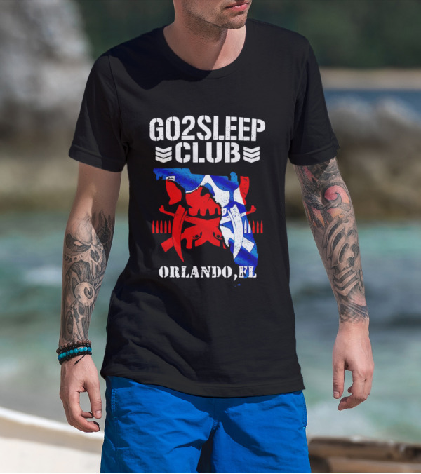 Go2Sleep Club Florida Theme Orlando FL Kenta T-Shirt