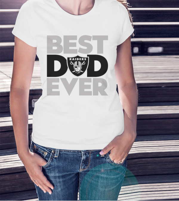 Best Dad Ever Raiders NFL Las Vegas T-Shirt