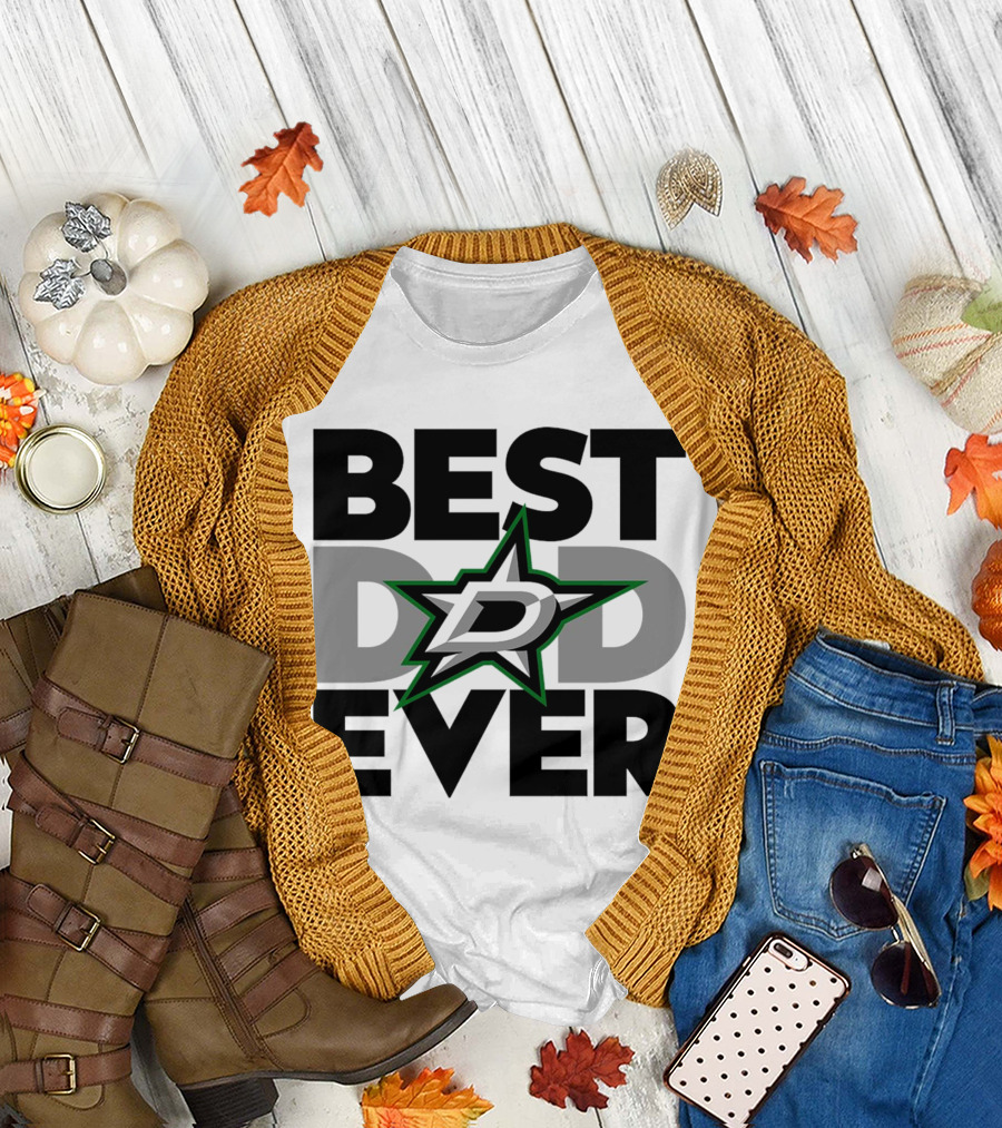 Best Dad Ever Dallas Stars NHL T-Shirt