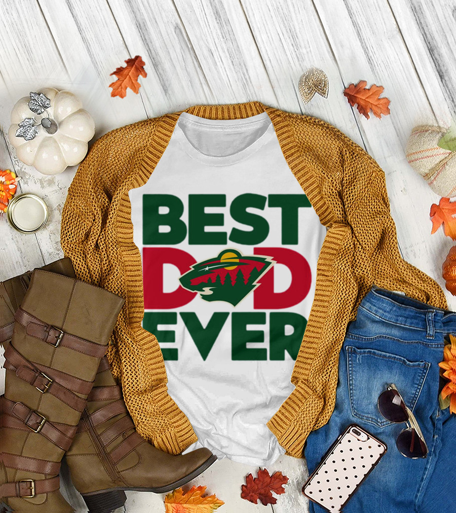 Best Dad Ever NHL Minnesota Wild T-Shirt