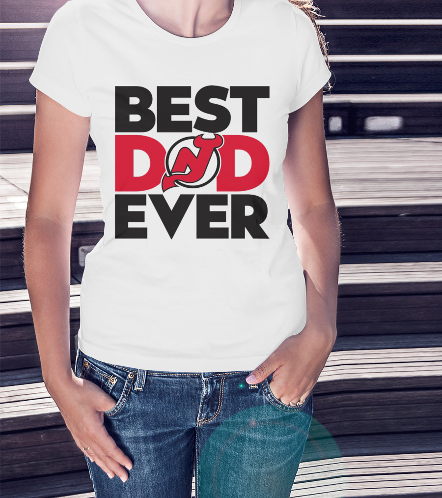 Best Dad Ever New Jersey Devils NHL T-Shirt