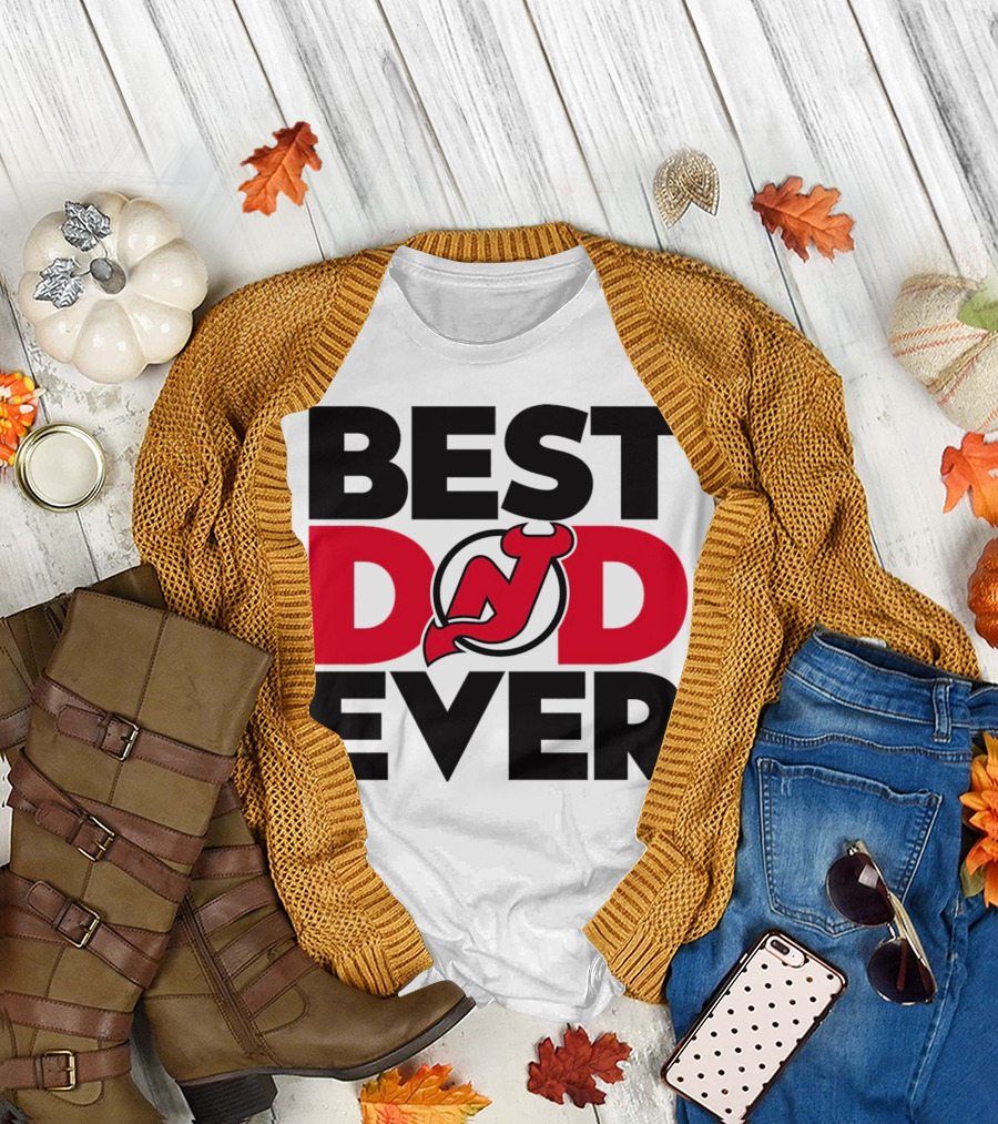 Best Dad Ever New Jersey Devils NHL T-Shirt