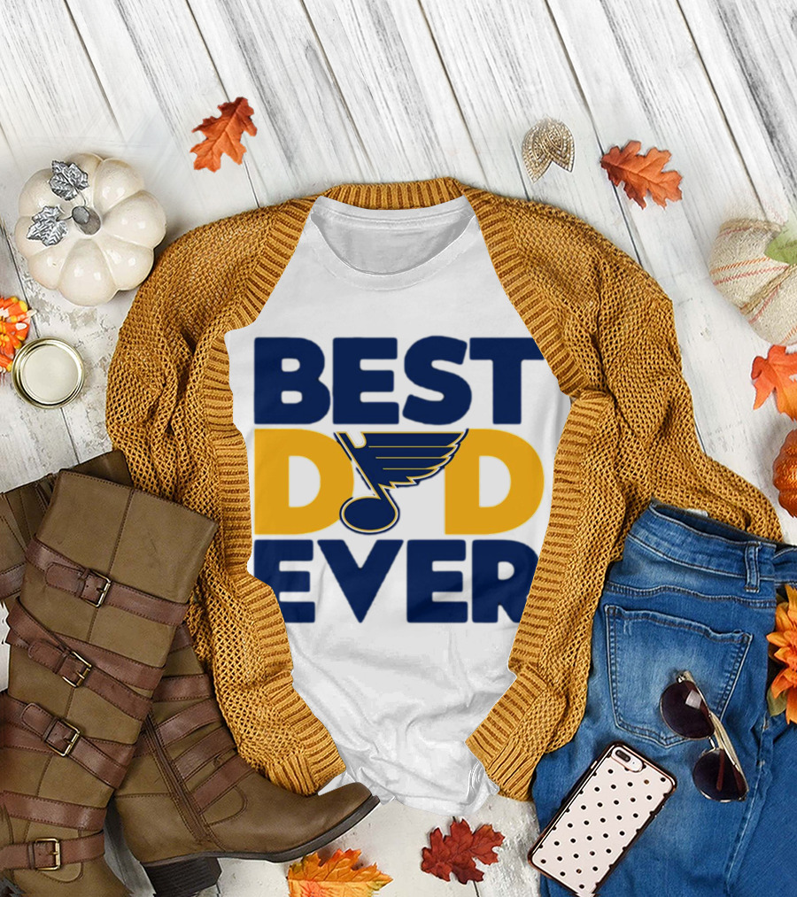 Best Dad Ever St. Louis Blues NHL T-Shirt