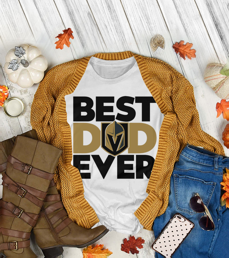 Best Dad Ever NHL Vegas Golden Knights T-Shirt