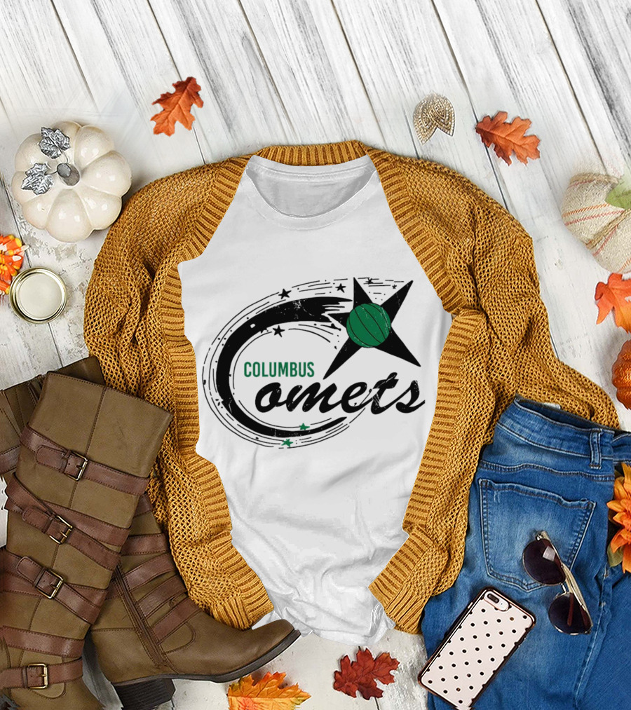 Columbus Comets Basketball Star T-Shirt