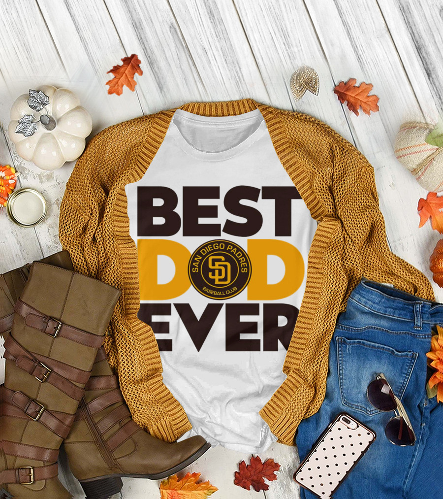 Best Dad Ever San Diego Padres Baseball Club T-Shirt