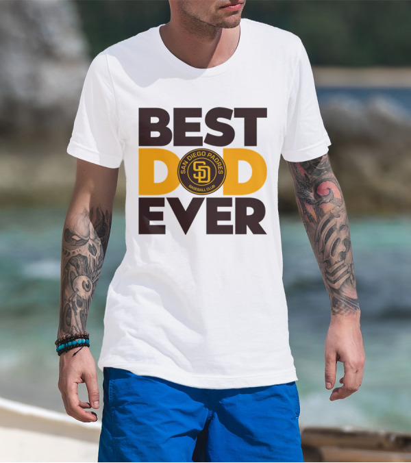 Best Dad Ever San Diego Padres Baseball Club T-Shirt