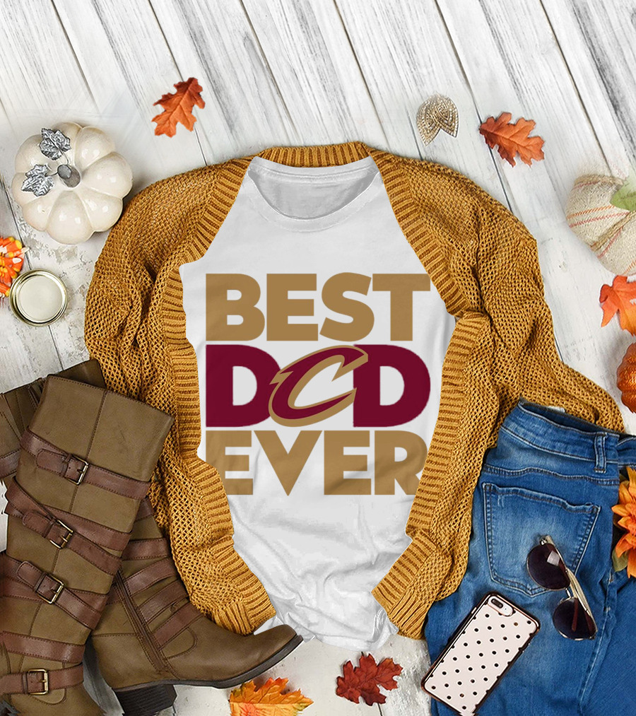 Best Dad Ever Cleveland Cavaliers NBA T-Shirt