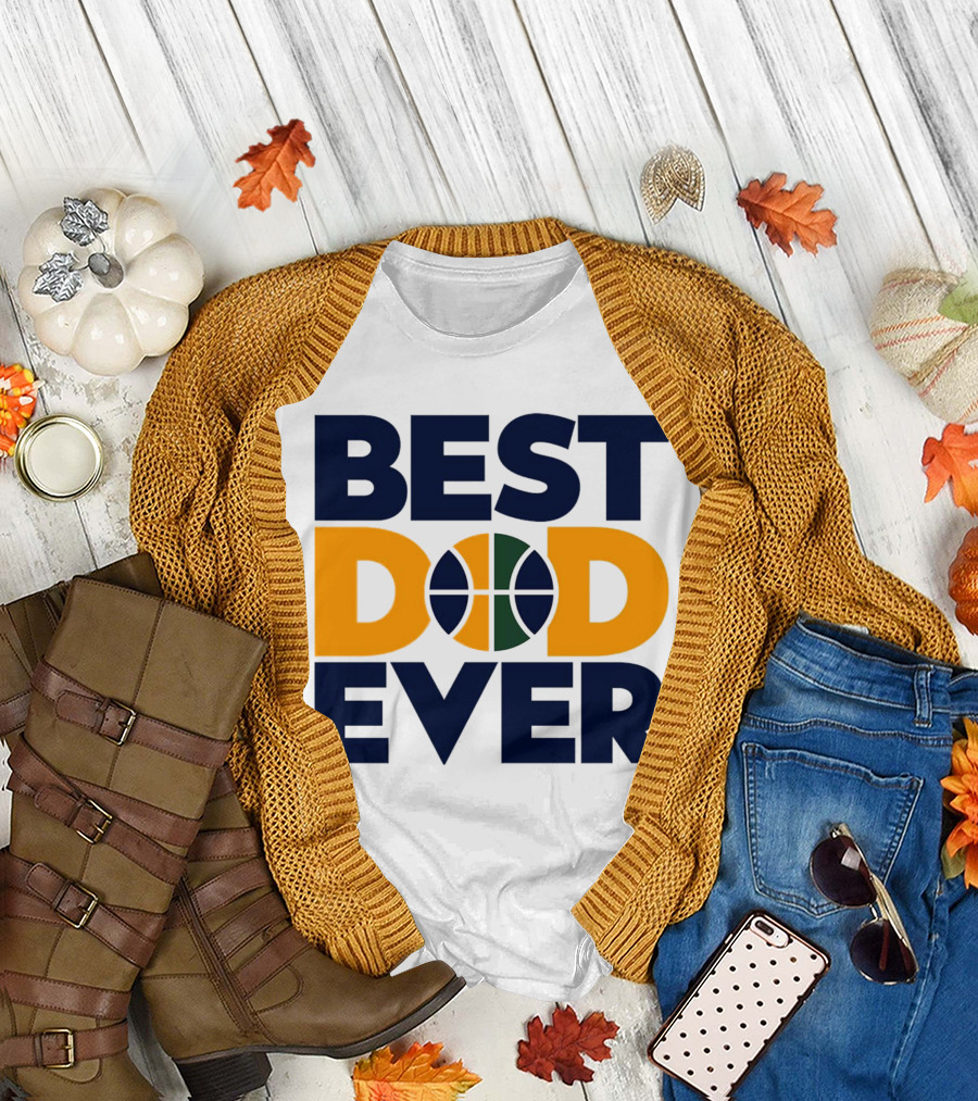 Best Dad Ever Utah Jazz Basketball T-Shirt