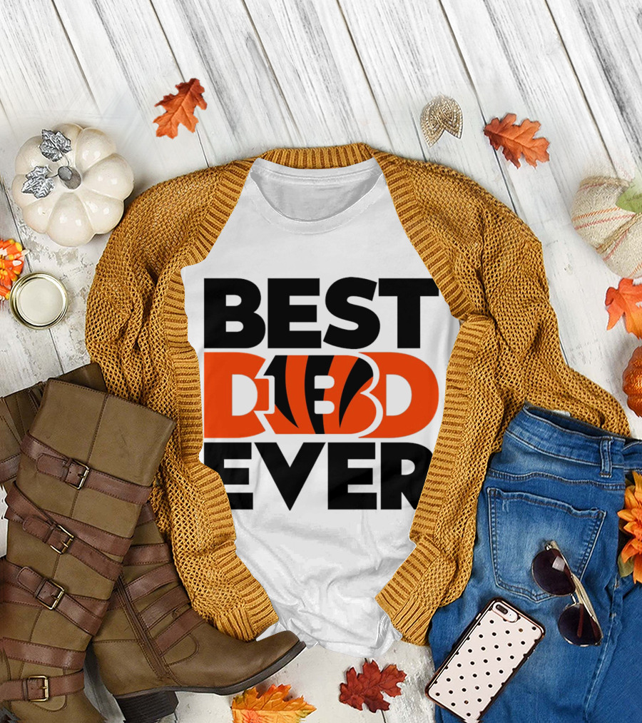 Best Dad Ever NFL Cincinnati Bengals T-Shirt