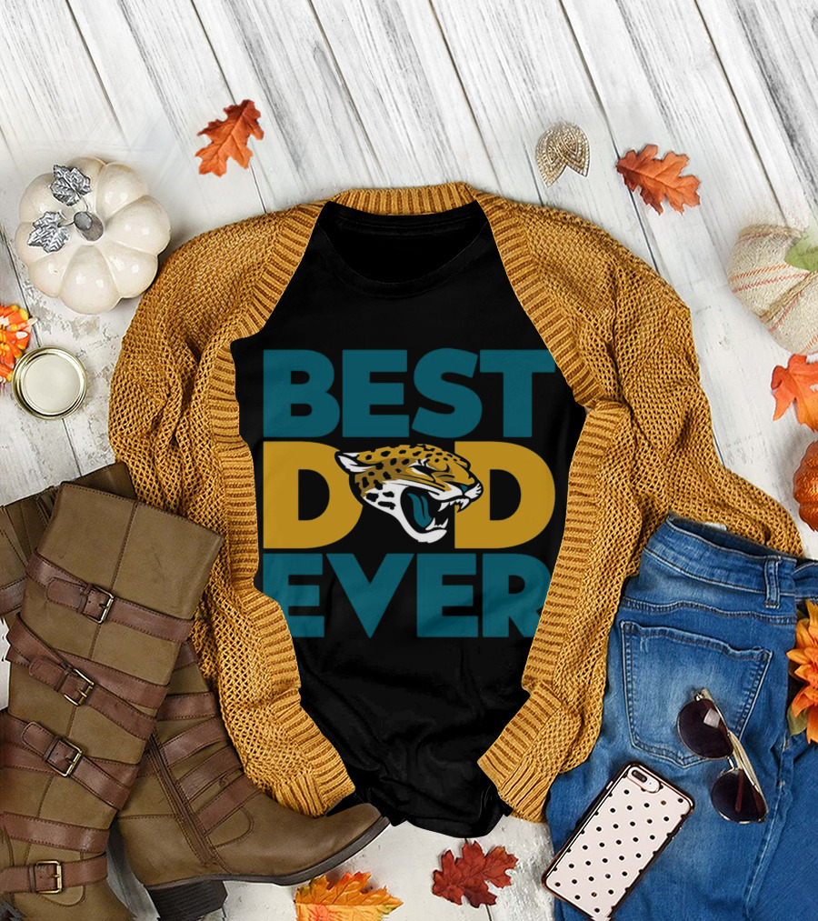 Best Dad Ever Jacksonville Jaguars NFL T-Shirt