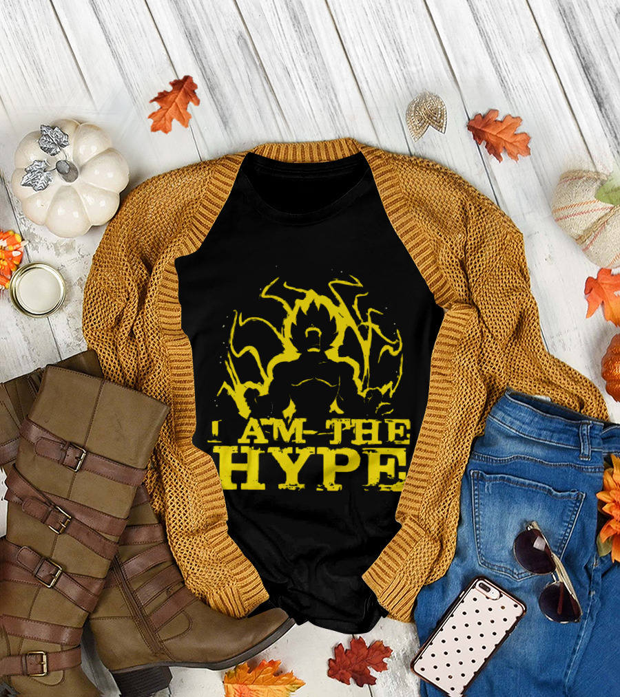 Vegeta I Am the Hype Super Saiyan Yellow Aura T-Shirt