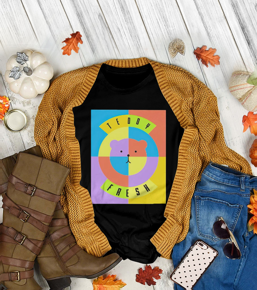 Teddy Fresh Colorful Circle Bear T-Shirt