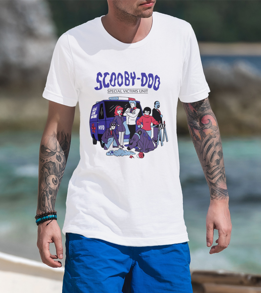 Scooby-Doo Special Victims Unit NYPD Scene Investigation T-Shirt