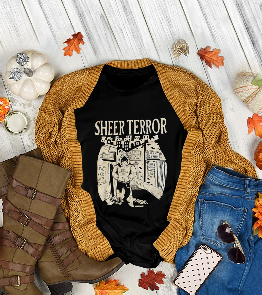 Sheer Terror Stop Glorifying Rats Urban Alleyway Scene T-Shirt