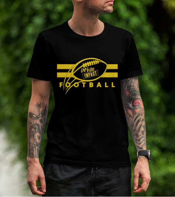 Urban Impact Football Yellow Stripes T-Shirt