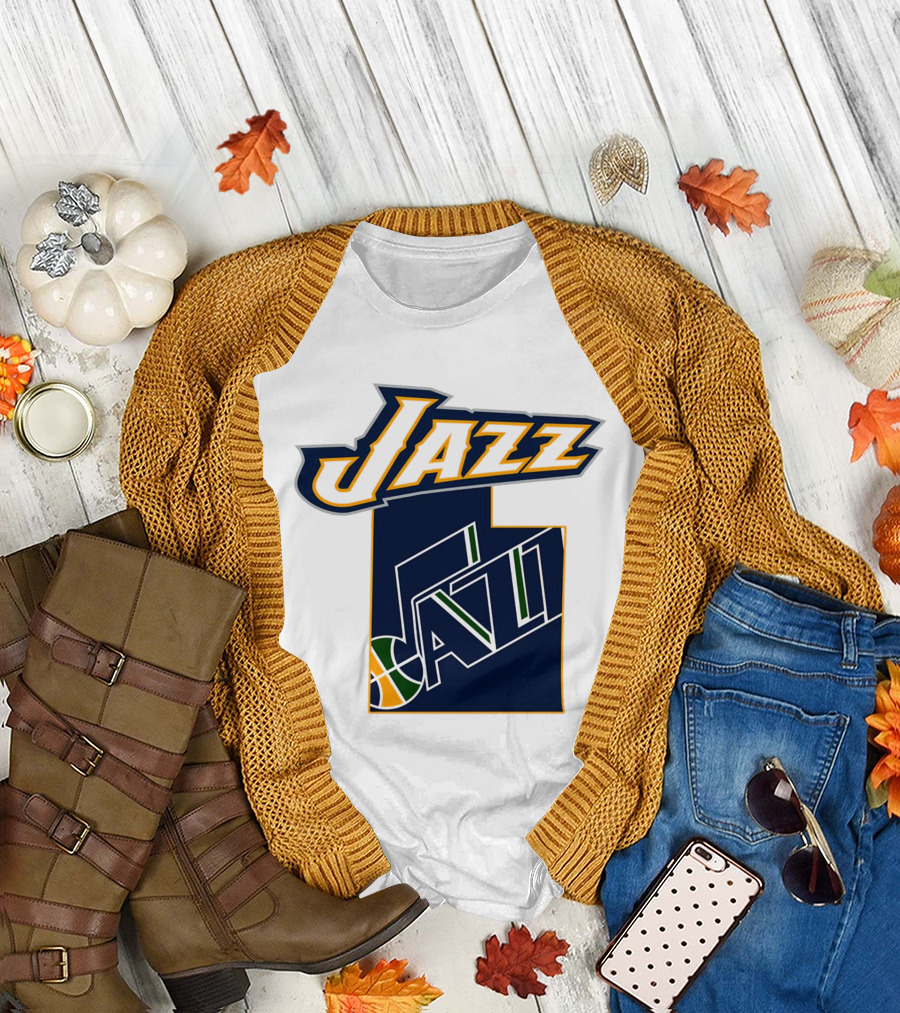 Jazz Utah Map T-Shirt