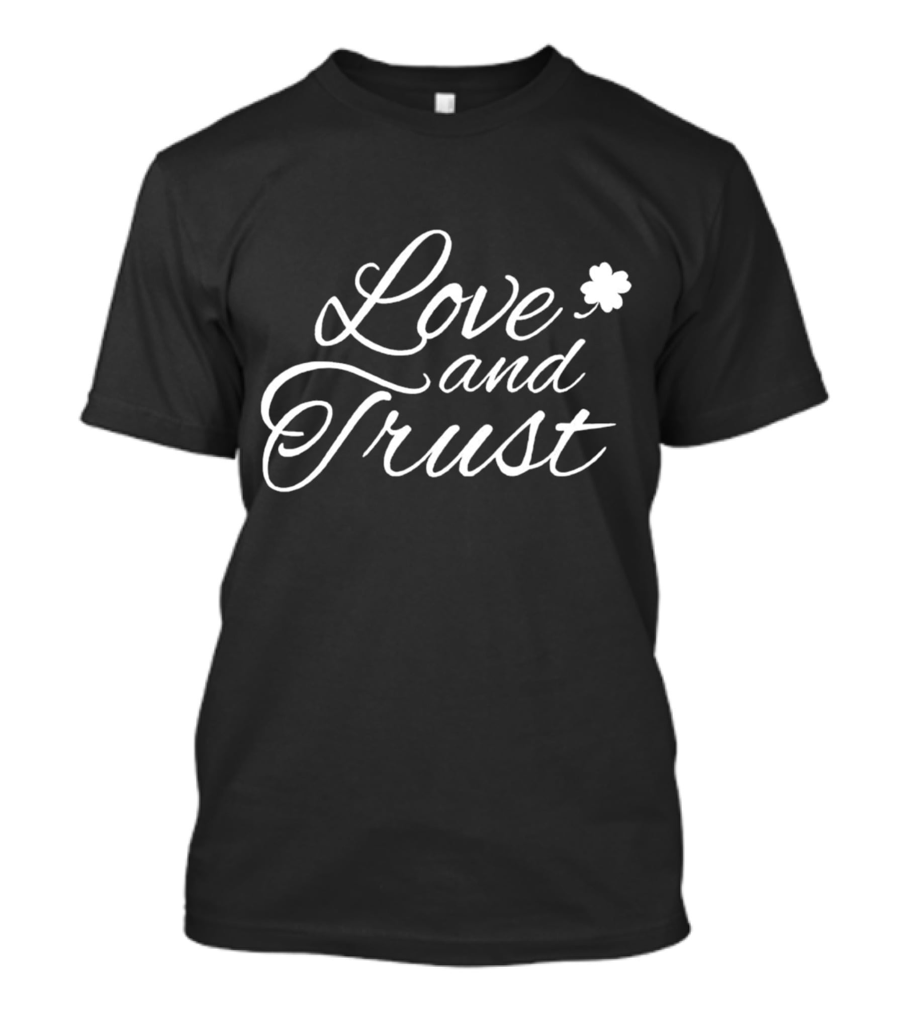 Boston Celtics Love And Trust Shamrock T-Shirt