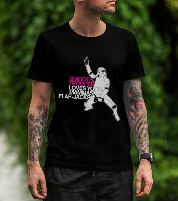 Smooth Trooper Loves Yo Mammas Flap-Jacks Stormtrooper Dance Pose T-Shirt