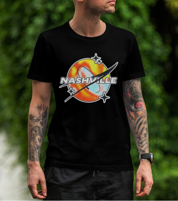 Nashville Melty Space Planet T-Shirt