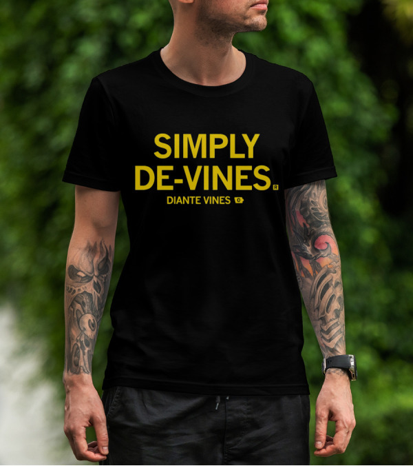 SIMPLY DE-VINES DIANTE VINES Football Player 0 Jersey Fan Gear T-Shirt