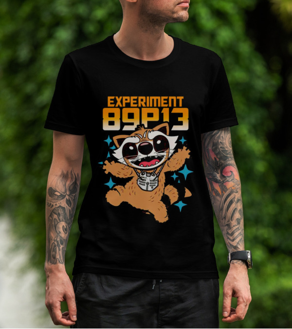 Experiment 89P13 Rocket Raccoon Cute Character T-Shirt