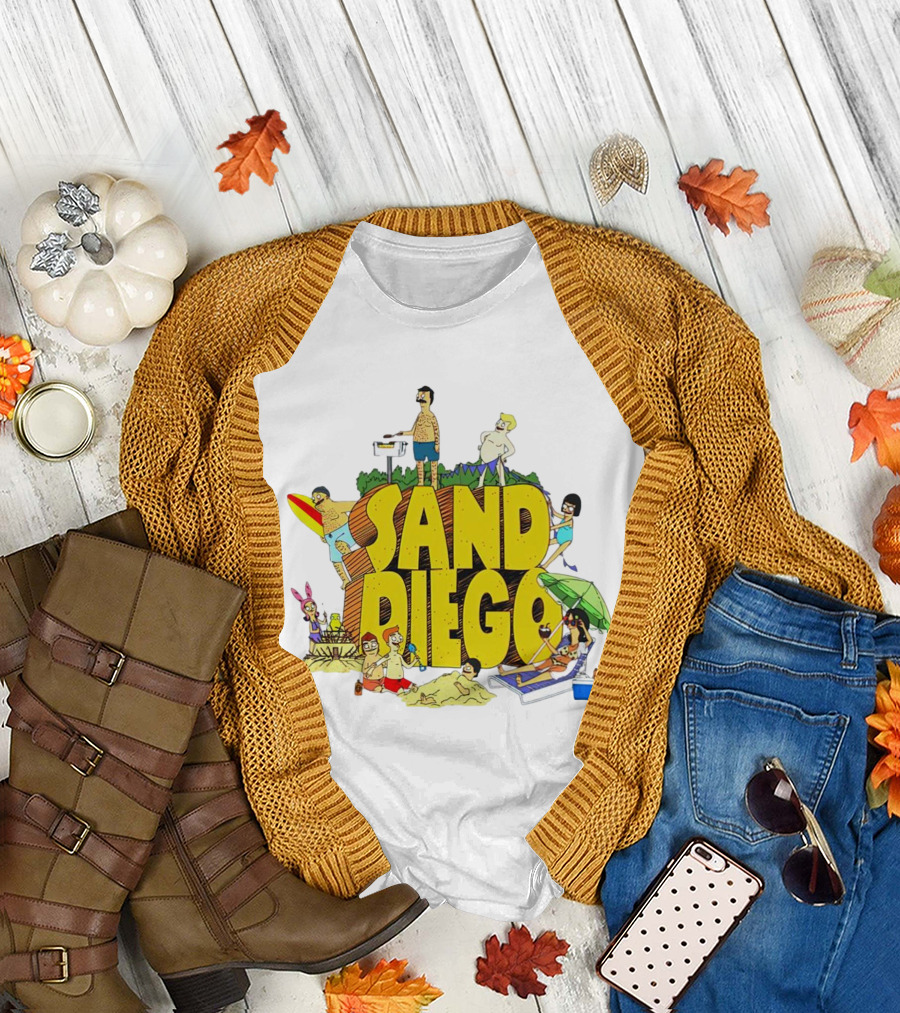 Bob's Burgers Sand Diego Beach Fun San Diego T-Shirt