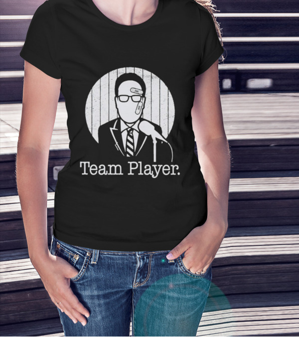 Nestor Cortes John Sterling Team Player Band-Aid Microphone T-Shirt