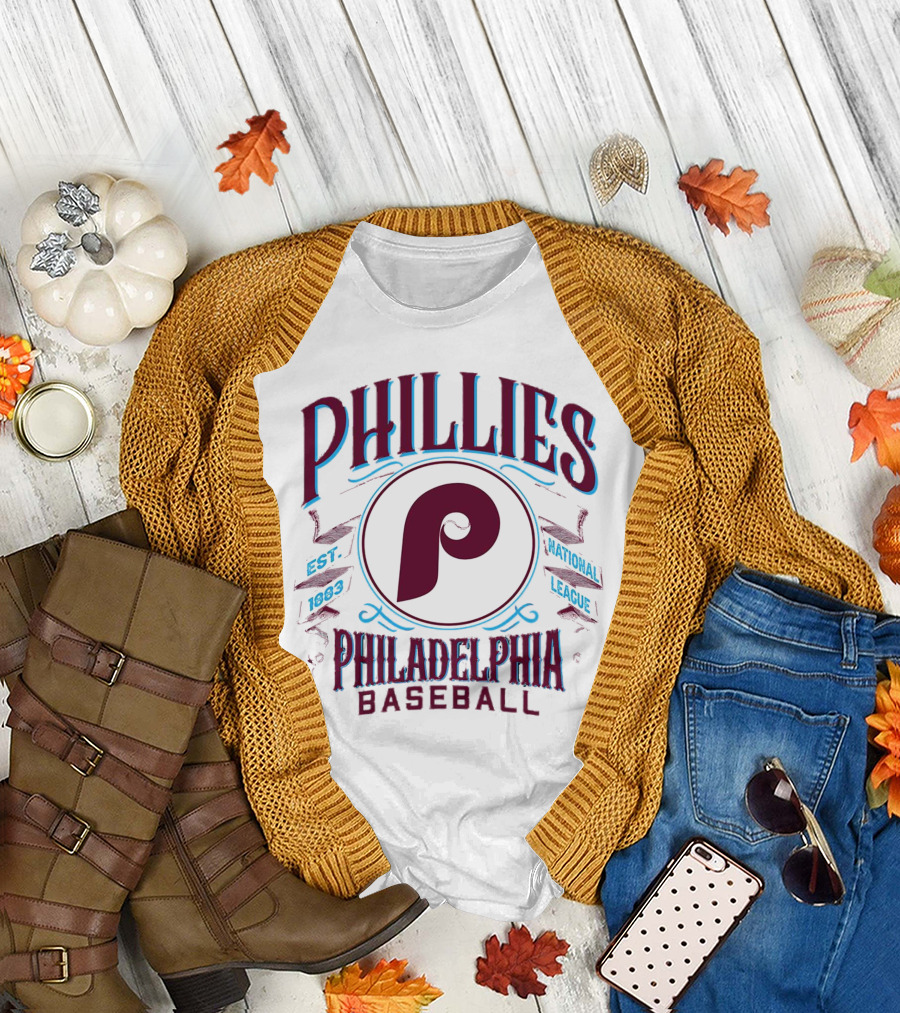 Phillies Philadelphia Baseball National League Est 1883 T-Shirt