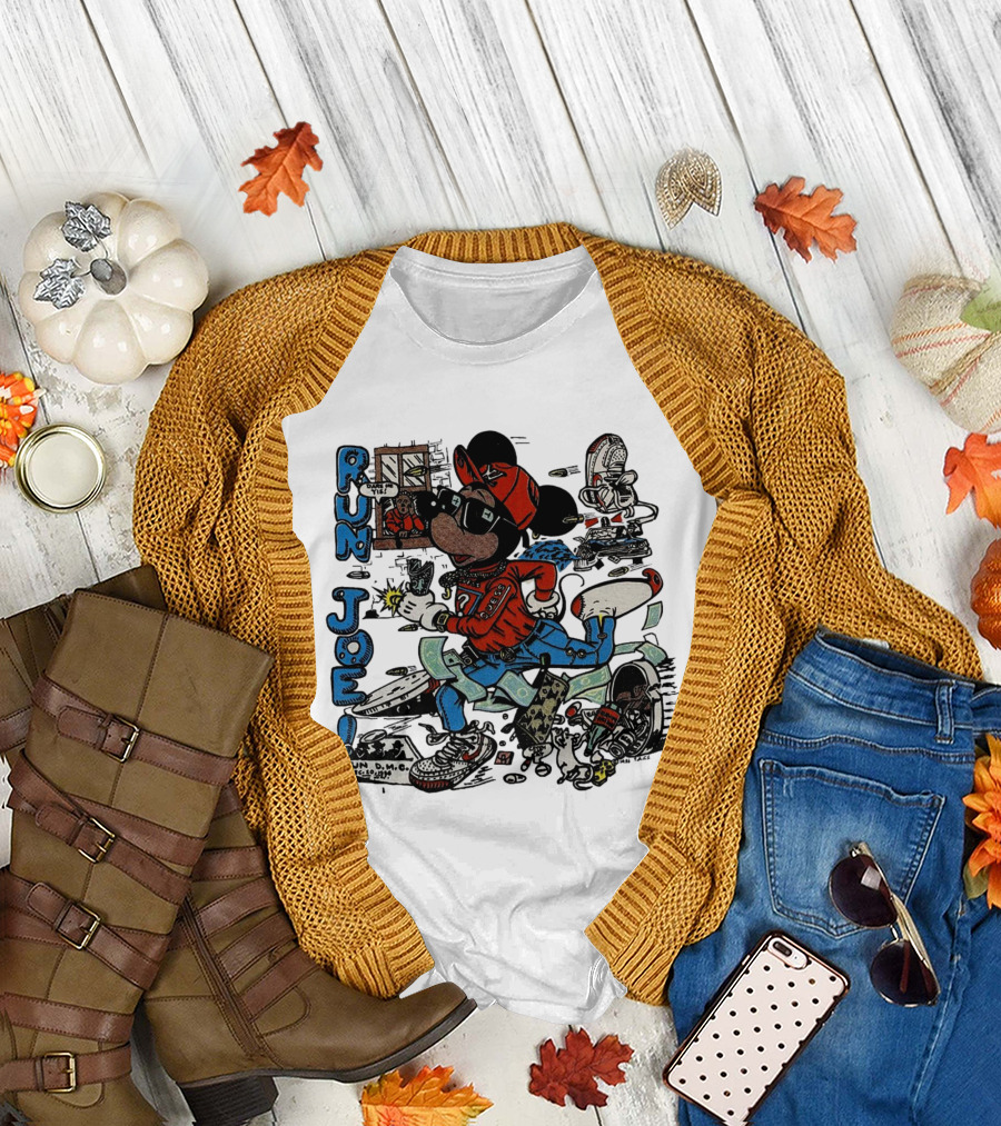 RUN JOE Run D.M.C. Mickey Mouse T-Shirt