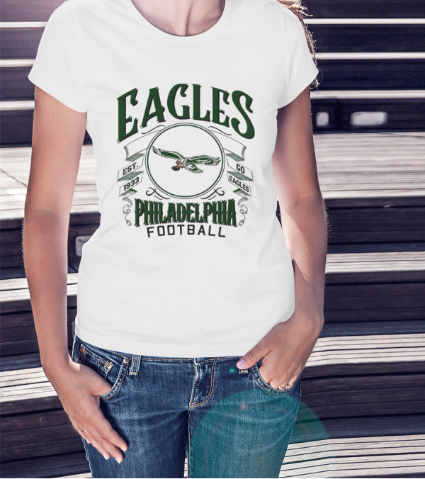 Philadelphia Eagles Football Est 1933 Go Eagles NFL T-Shirt