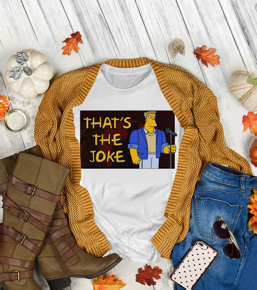 The Simpsons Rainier Wolfcastle That's the Joke Scene with Microphone T-Shirt