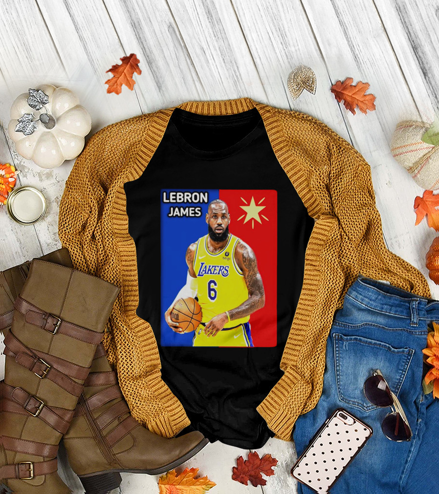 LeBron James Los Angeles Lakers Basketball Star 6 T-Shirt