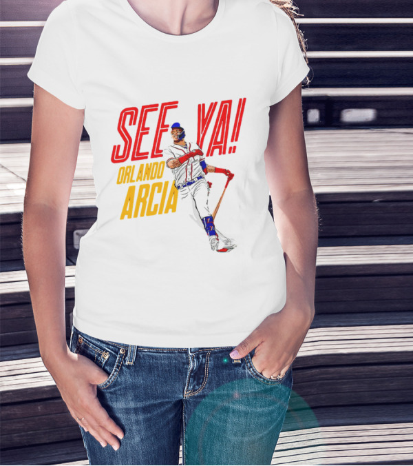Orlando Arcia See Ya Atlanta Braves MLBPA T-Shirt