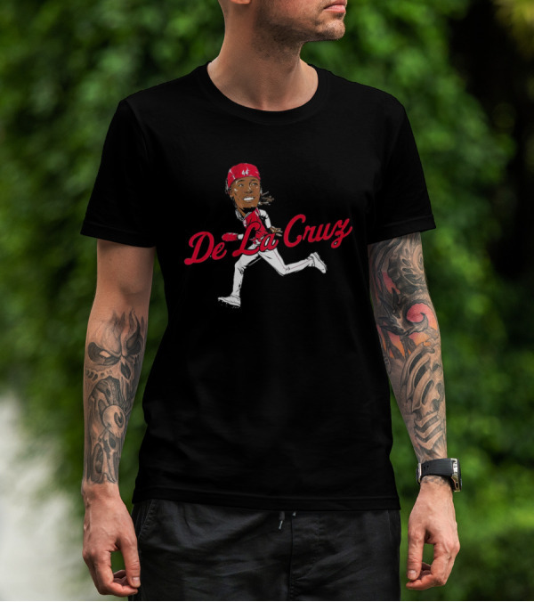 Elly De La Cruz Cincinnati Reds 44 Caricature T-Shirt