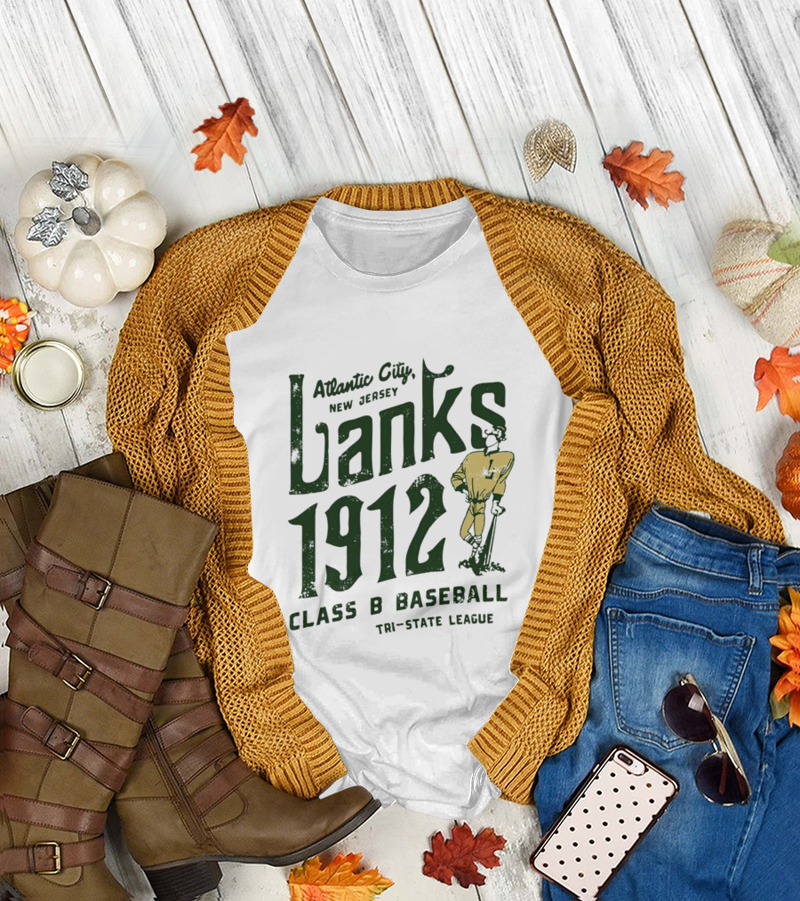 Atlantic City Lanks 1912 New Jersey Class B Baseball Tri-State League T-Shirt