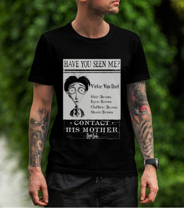 Have You Seen Me Victor Van Dort Contact His Mother Brown Hair Brown Eyes Clothes Shoes T-Shirt