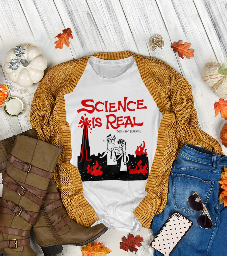 Science Is Real They Might Be Giants Lava Cartoon T-Shirt