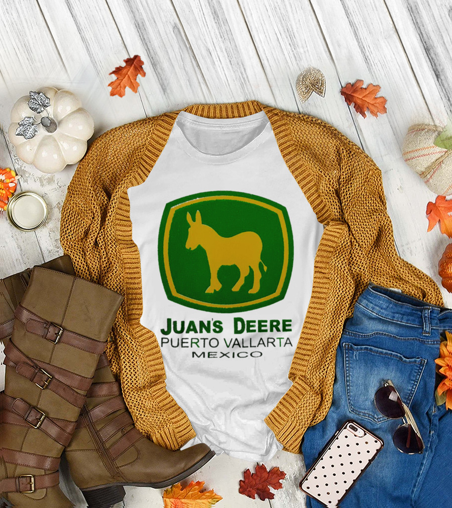 Juans Deere Puerto Vallarta Mexico Donkey T-Shirt