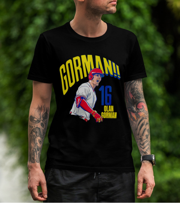 Gorman 16 Nolan Gorman St. Louis Cardinals MLBPA T-Shirt