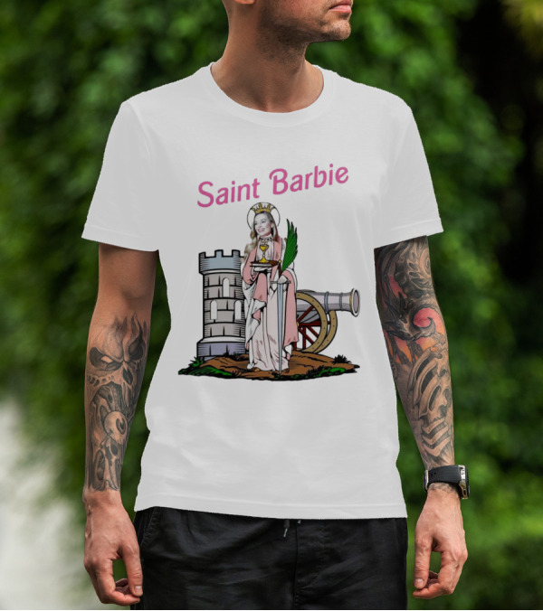 Saint Barbie Tower And Cannon Iconic T-Shirt