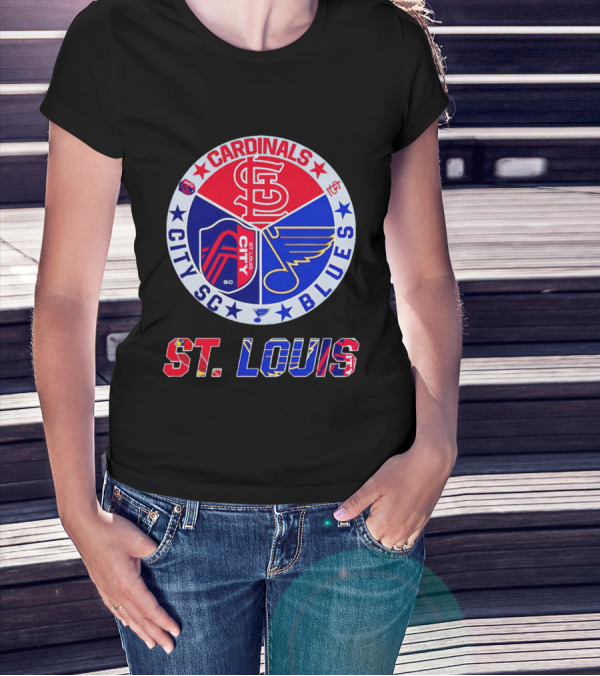 ST Louis Cardinals City SC Blues T-Shirt