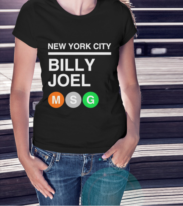 NEW YORK CITY BILLY JOEL MSG Subway T-Shirt