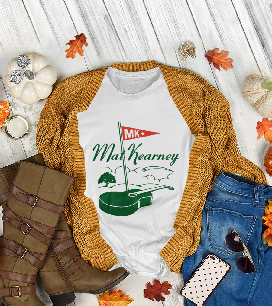 Mat Kearney MK Golf Guitar Flag T-Shirt