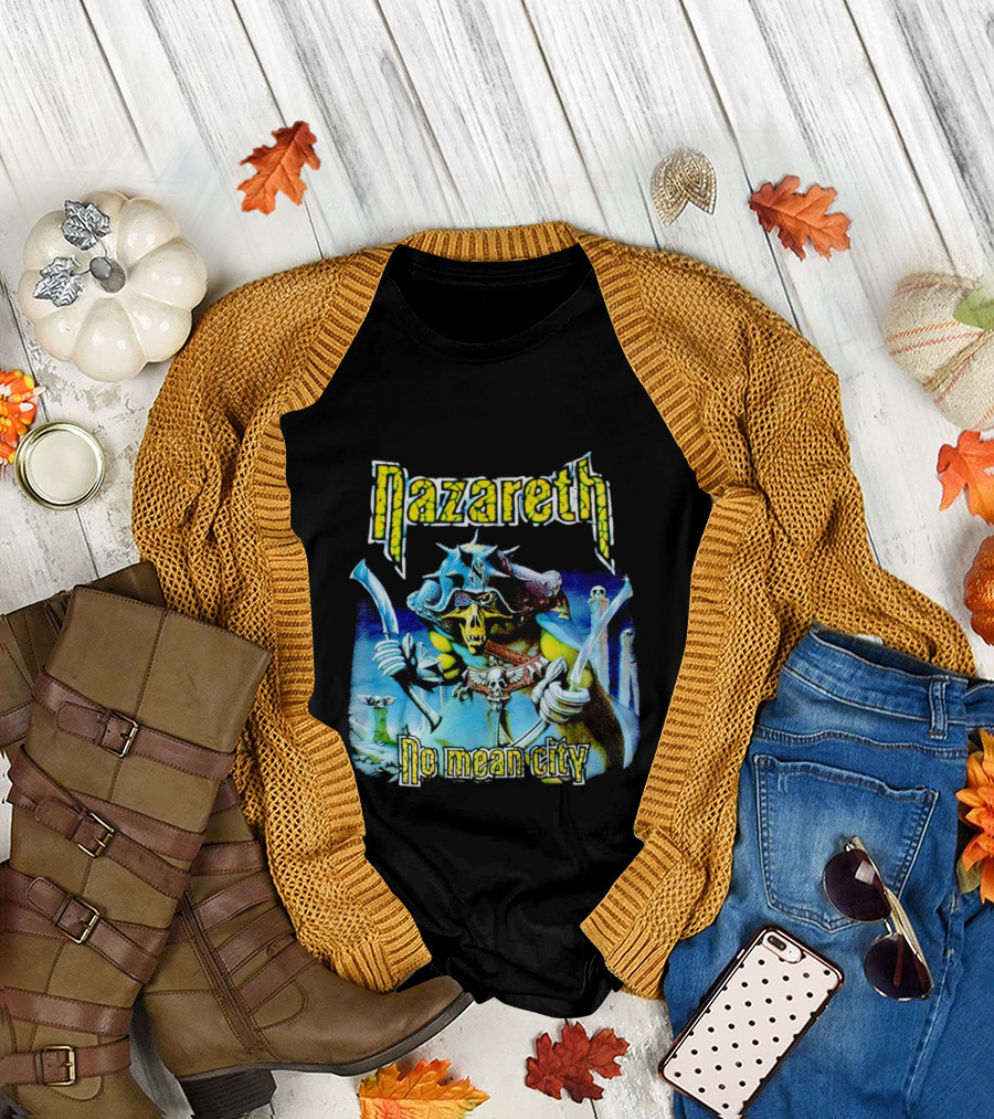 Nazareth No Mean City Skeleton Warrior T-Shirt