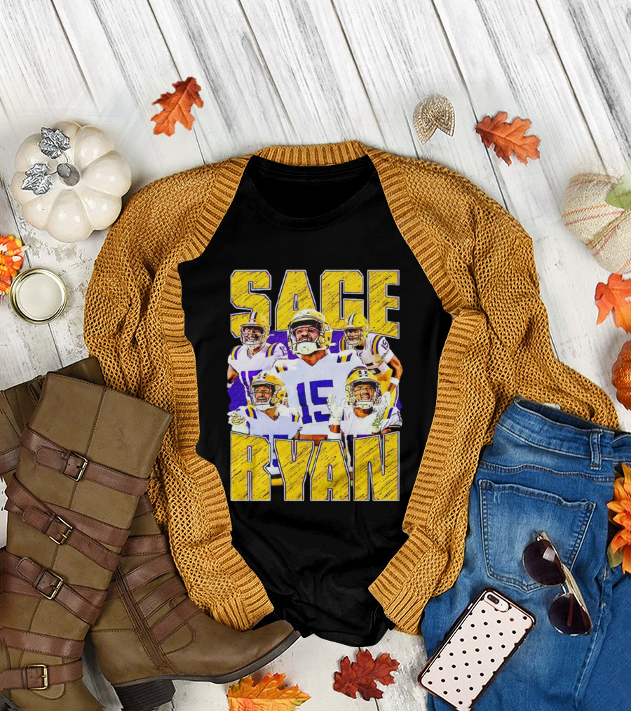 Sage Ryan LSU Tigers Football Vintage 15 T-Shirt