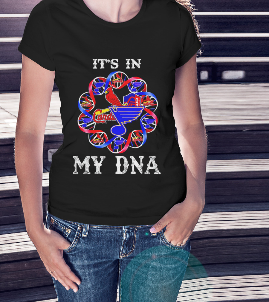 It's In My DNA St Louis City SC Cardinals Blues T-Shirt